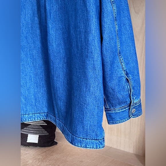 Madewell Quilted Denim Jacket ~ Oversized Style ~ Size M - Picture 3 of 8